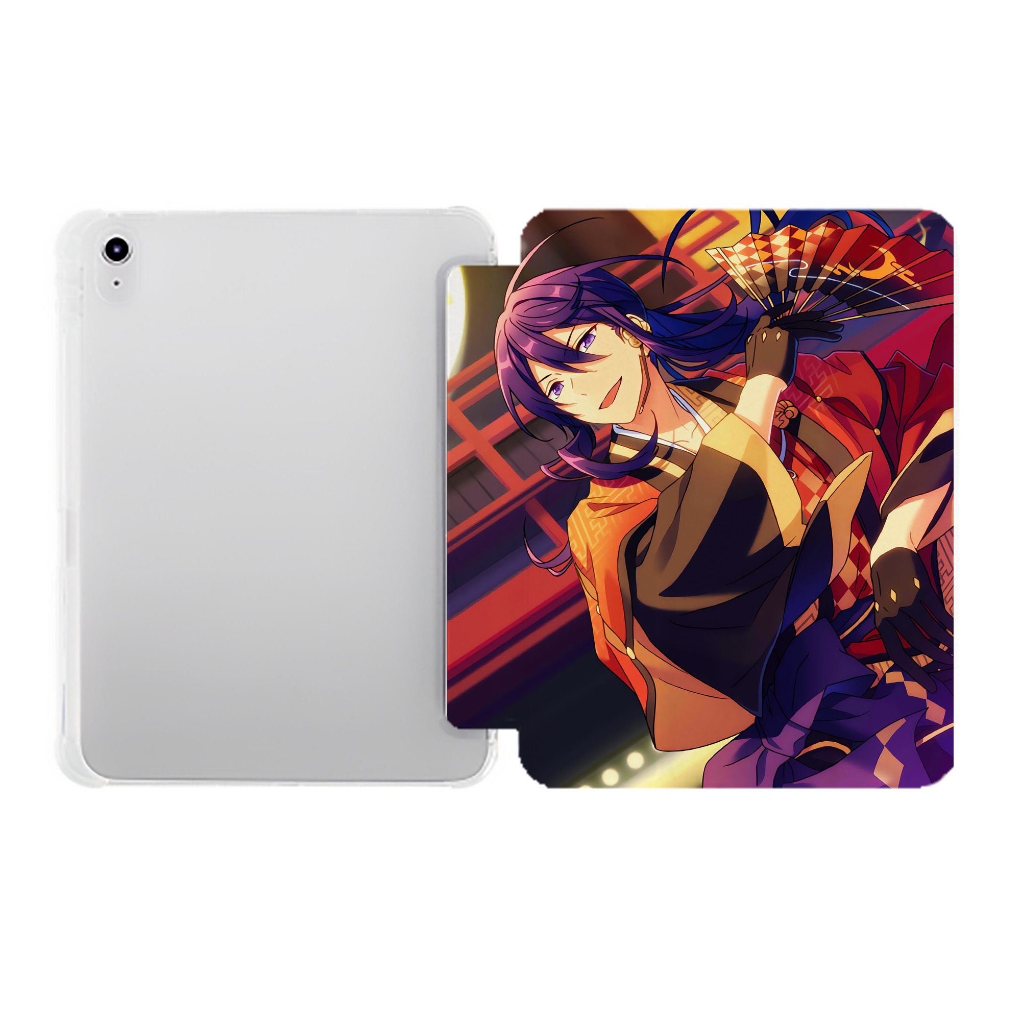 （画像用） あんさんぶるスターズ! Ensemble Stars IPad ケース ペン収納付き 三つ折りスタンド PUレザー×シリコン 対応機種9.5/10.5/10.9インチ